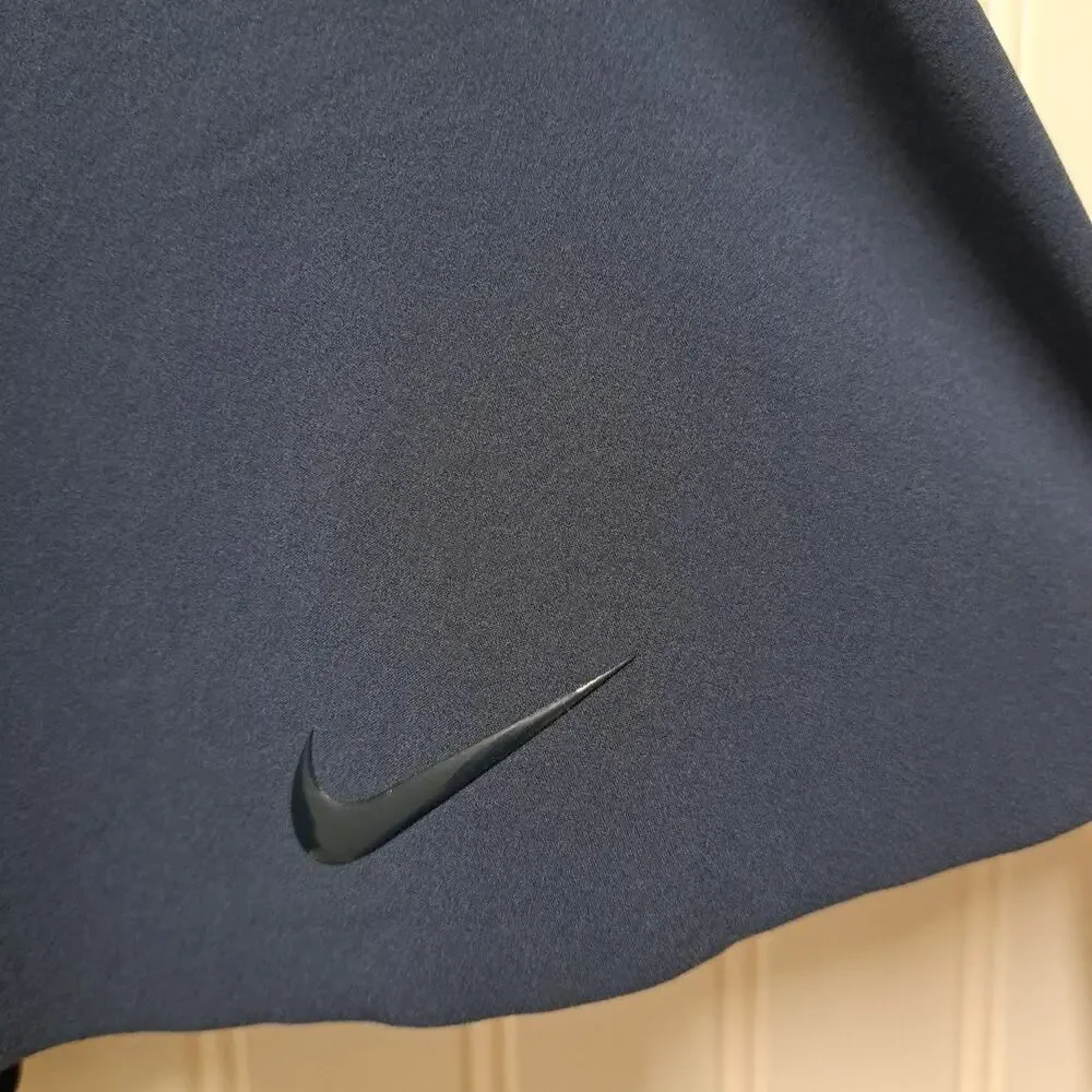 Nike Dri Fit Athletic Skort Womens XL Navy Blue Pleated Pull On Golf Tennis